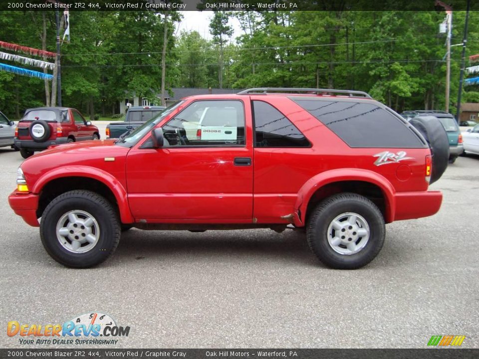 2000 Chevrolet Blazer ZR2 4x4 Victory Red / Graphite Gray Photo #7