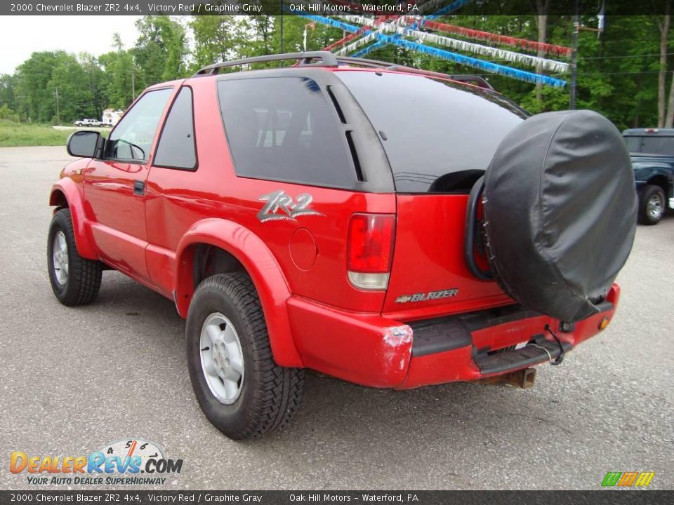 2000 Chevrolet Blazer ZR2 4x4 Victory Red / Graphite Gray Photo #8