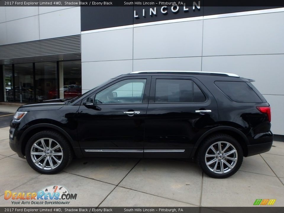 2017 Ford Explorer Limited 4WD Shadow Black / Ebony Black Photo #2