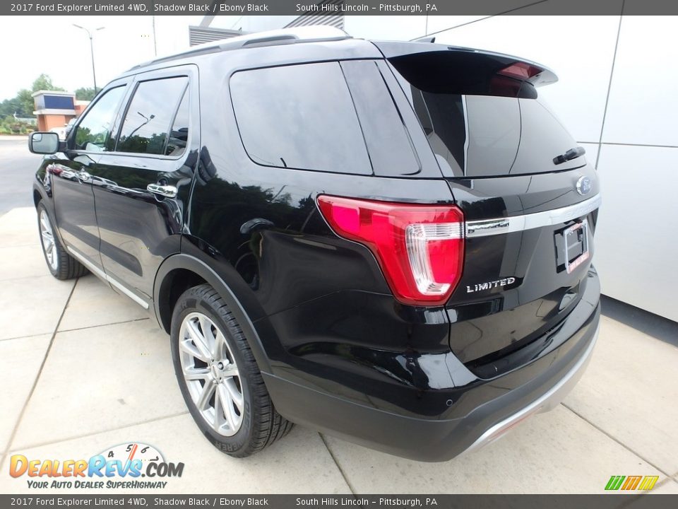 2017 Ford Explorer Limited 4WD Shadow Black / Ebony Black Photo #3