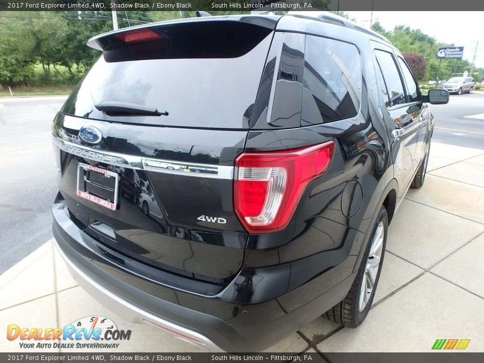 2017 Ford Explorer Limited 4WD Shadow Black / Ebony Black Photo #6