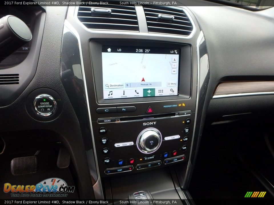 2017 Ford Explorer Limited 4WD Shadow Black / Ebony Black Photo #22