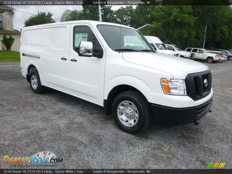 2018 Nissan NV 2500 HD S Cargo Glacier White / Gray Photo #1