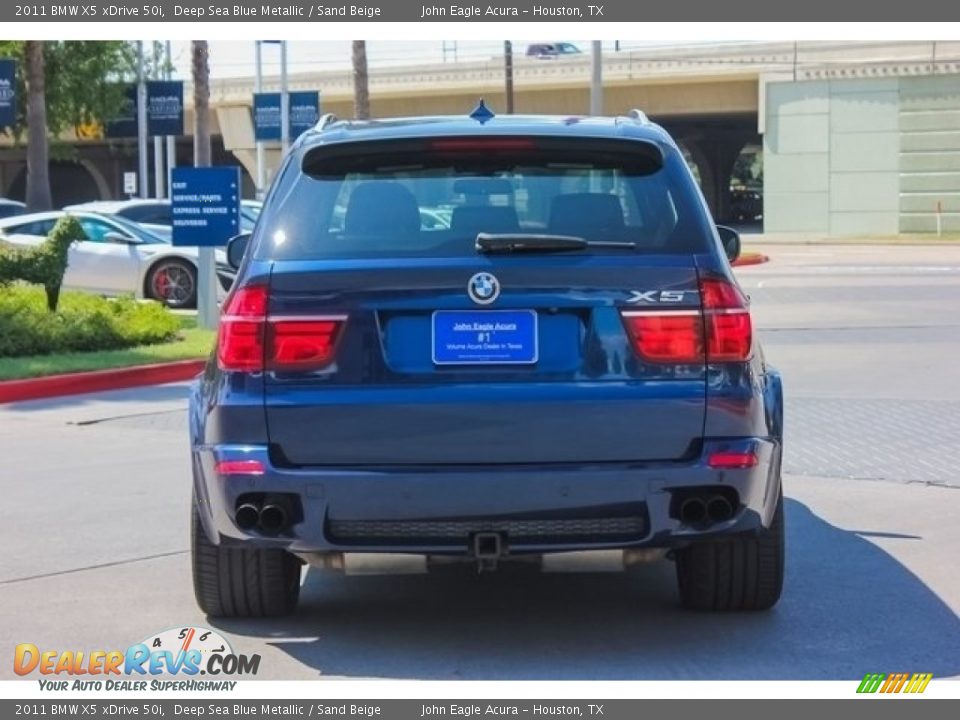 2011 BMW X5 xDrive 50i Deep Sea Blue Metallic / Sand Beige Photo #6