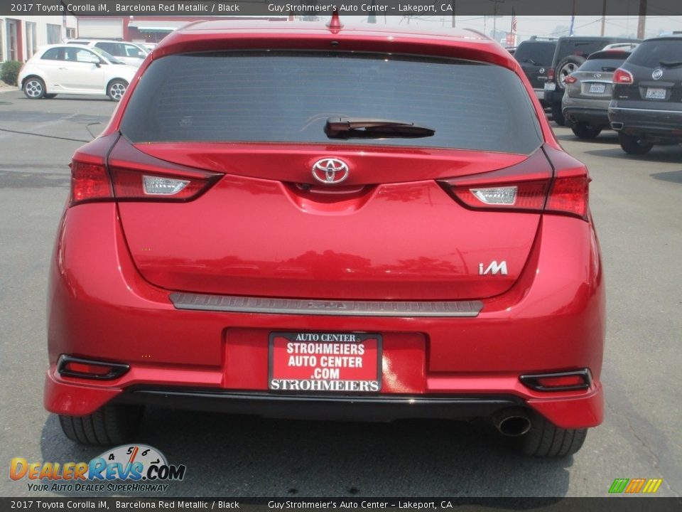 2017 Toyota Corolla iM Barcelona Red Metallic / Black Photo #6