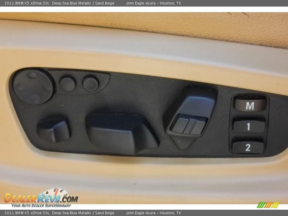 2011 BMW X5 xDrive 50i Deep Sea Blue Metallic / Sand Beige Photo #16