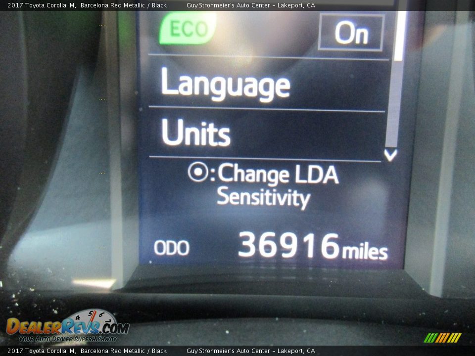 2017 Toyota Corolla iM Barcelona Red Metallic / Black Photo #11