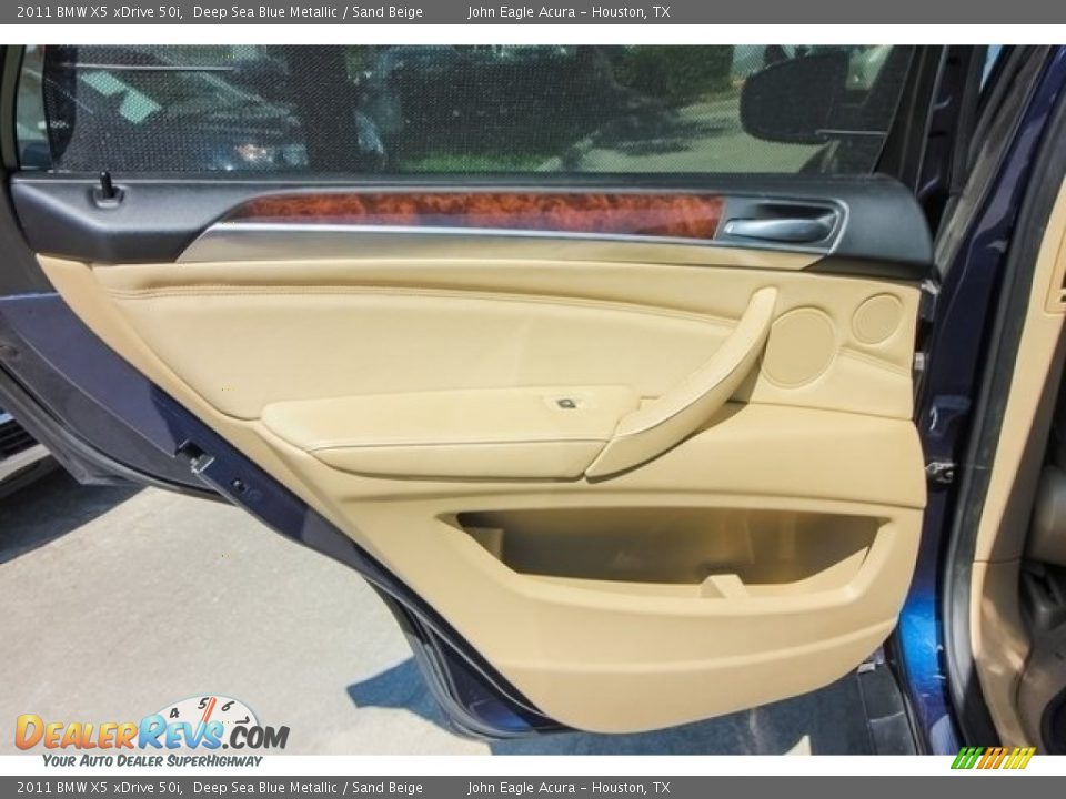 2011 BMW X5 xDrive 50i Deep Sea Blue Metallic / Sand Beige Photo #20