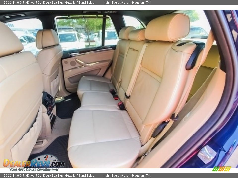 2011 BMW X5 xDrive 50i Deep Sea Blue Metallic / Sand Beige Photo #21