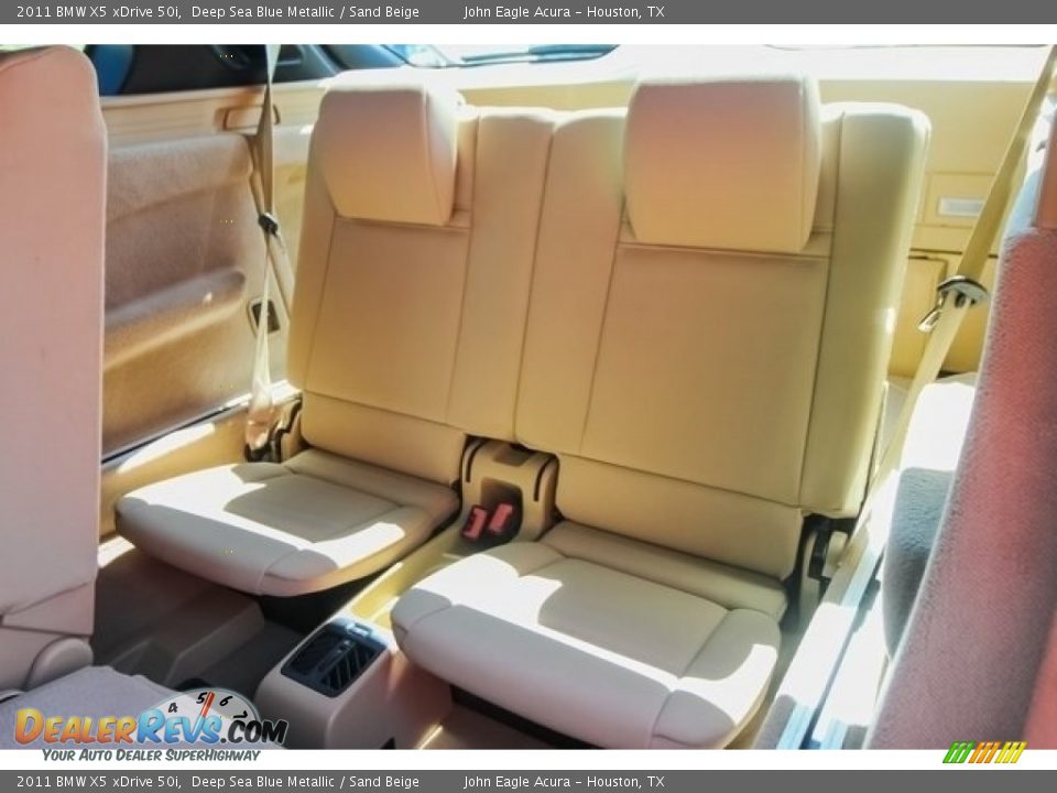 2011 BMW X5 xDrive 50i Deep Sea Blue Metallic / Sand Beige Photo #22