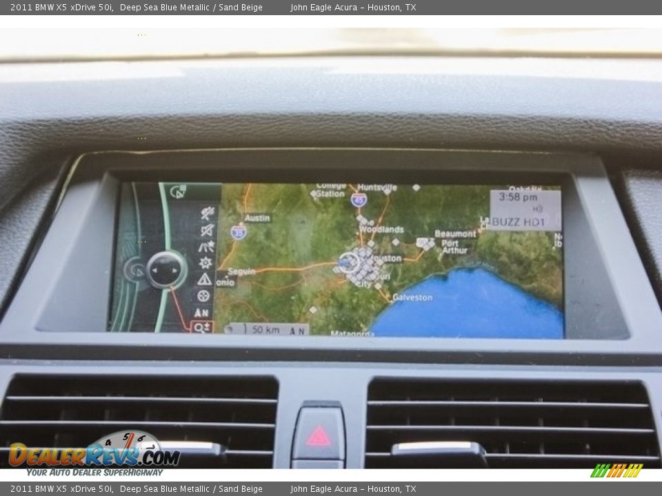 2011 BMW X5 xDrive 50i Deep Sea Blue Metallic / Sand Beige Photo #29