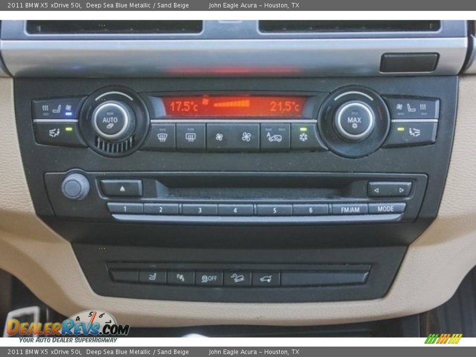 2011 BMW X5 xDrive 50i Deep Sea Blue Metallic / Sand Beige Photo #30