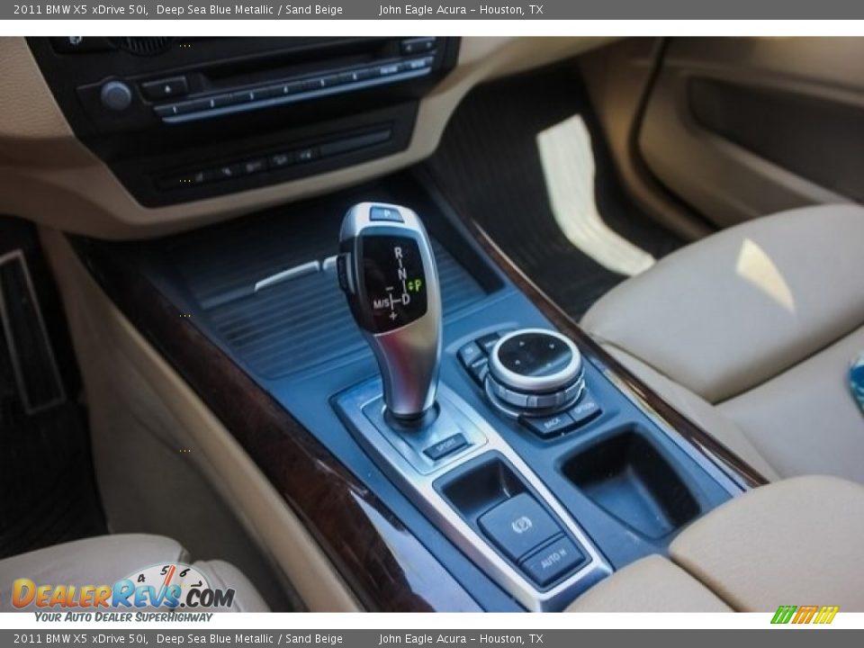 2011 BMW X5 xDrive 50i Deep Sea Blue Metallic / Sand Beige Photo #31