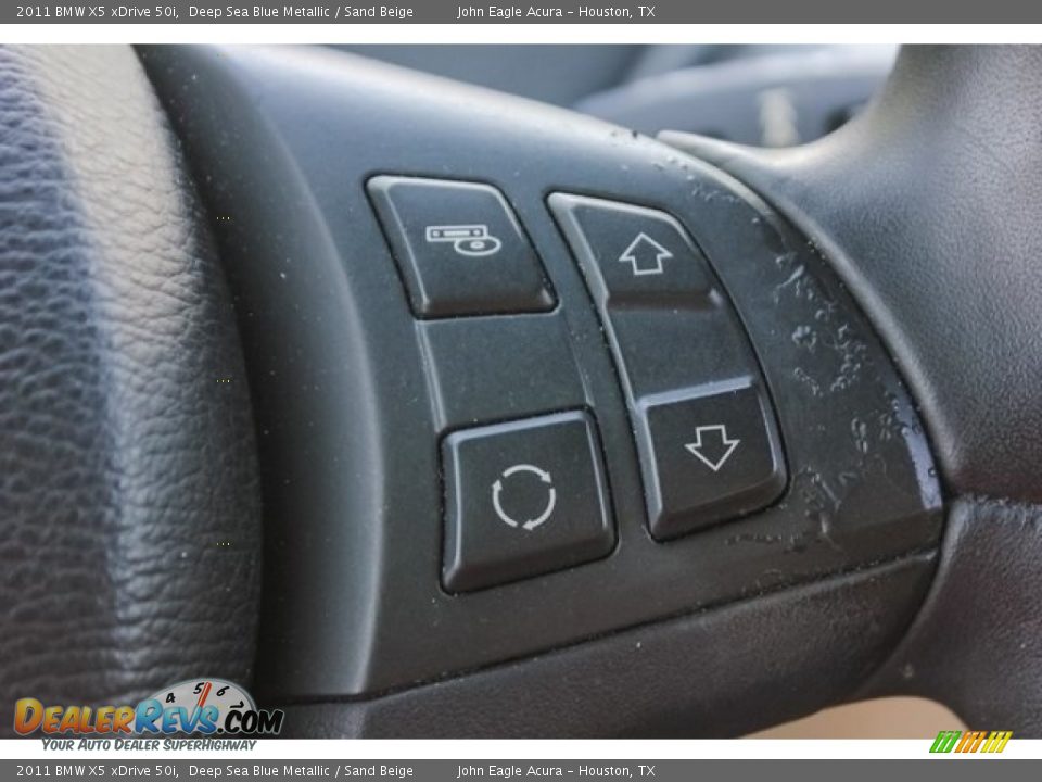 2011 BMW X5 xDrive 50i Deep Sea Blue Metallic / Sand Beige Photo #32