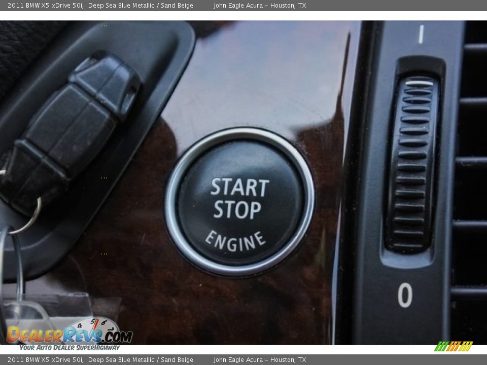 2011 BMW X5 xDrive 50i Deep Sea Blue Metallic / Sand Beige Photo #34