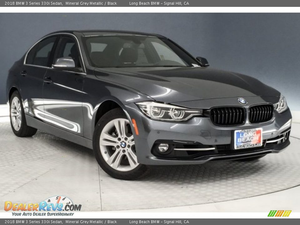 2018 BMW 3 Series 330i Sedan Mineral Grey Metallic / Black Photo #12