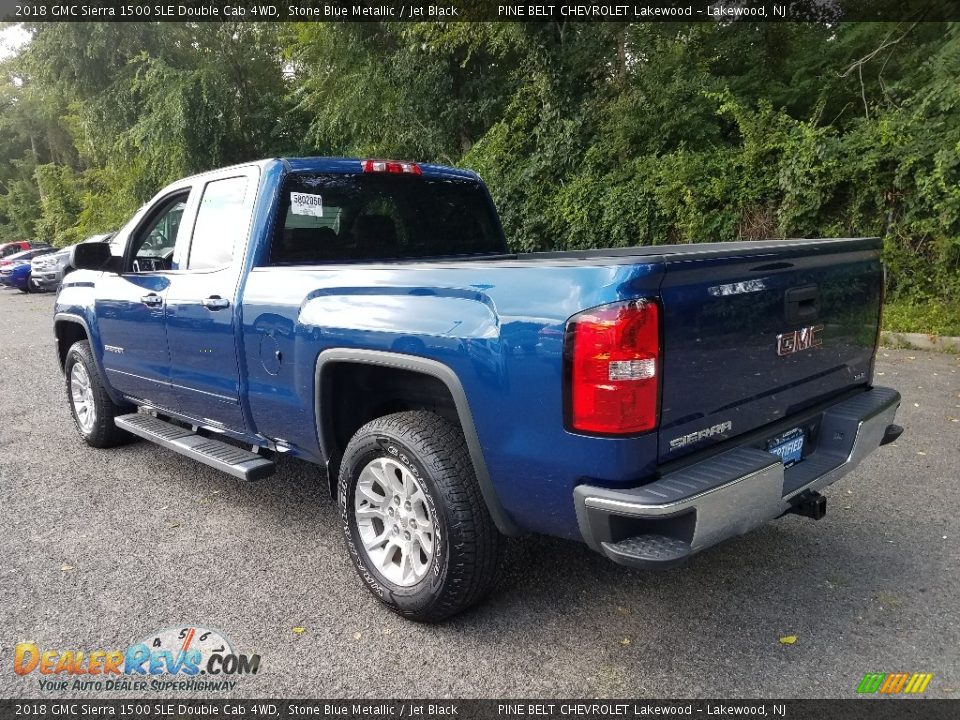 2018 GMC Sierra 1500 SLE Double Cab 4WD Stone Blue Metallic / Jet Black Photo #2