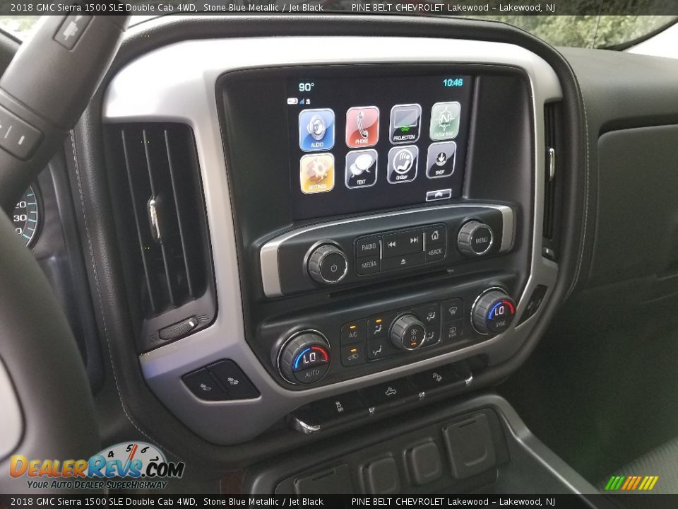 2018 GMC Sierra 1500 SLE Double Cab 4WD Stone Blue Metallic / Jet Black Photo #4