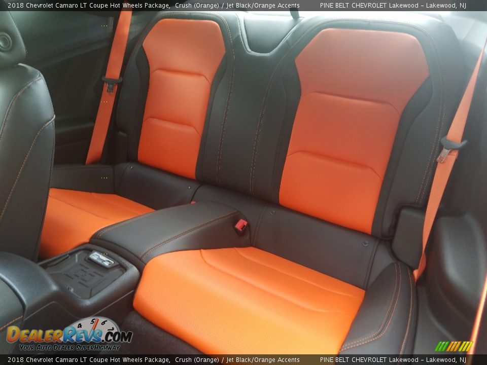 2018 Chevrolet Camaro LT Coupe Hot Wheels Package Crush (Orange) / Jet Black/Orange Accents Photo #8