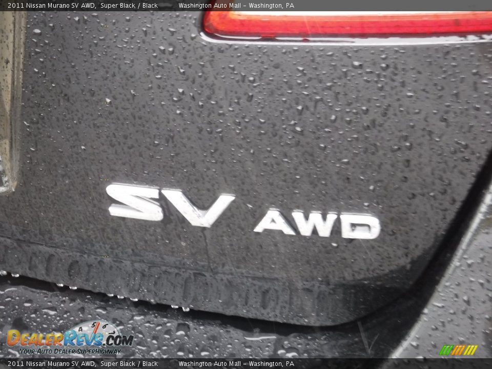 2011 Nissan Murano SV AWD Super Black / Black Photo #9