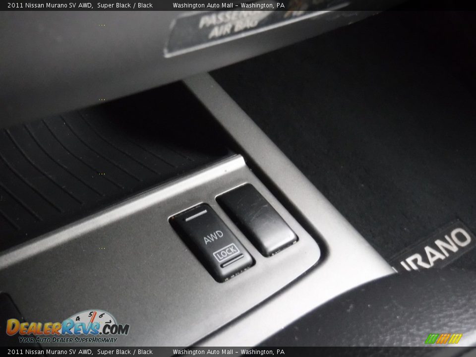 2011 Nissan Murano SV AWD Super Black / Black Photo #16