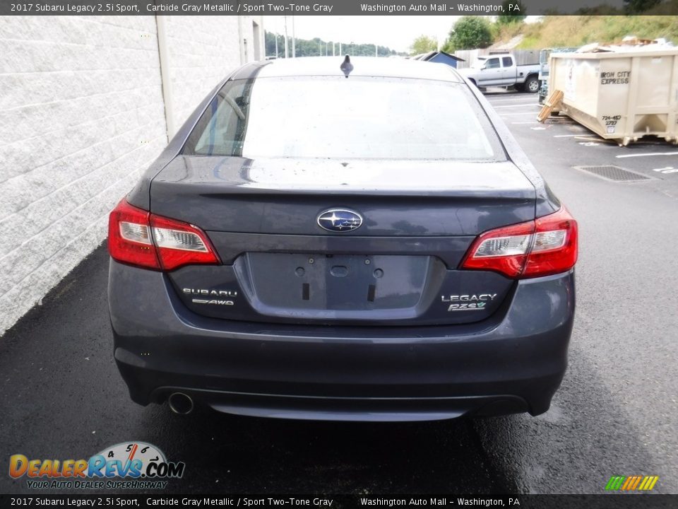 2017 Subaru Legacy 2.5i Sport Carbide Gray Metallic / Sport Two-Tone Gray Photo #8