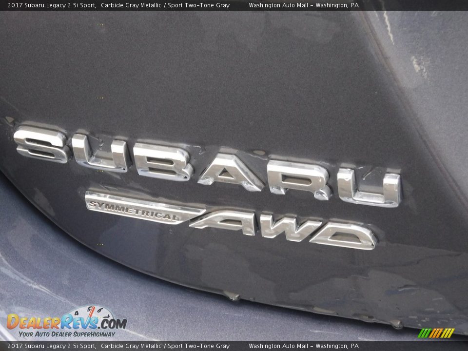 2017 Subaru Legacy 2.5i Sport Carbide Gray Metallic / Sport Two-Tone Gray Photo #9