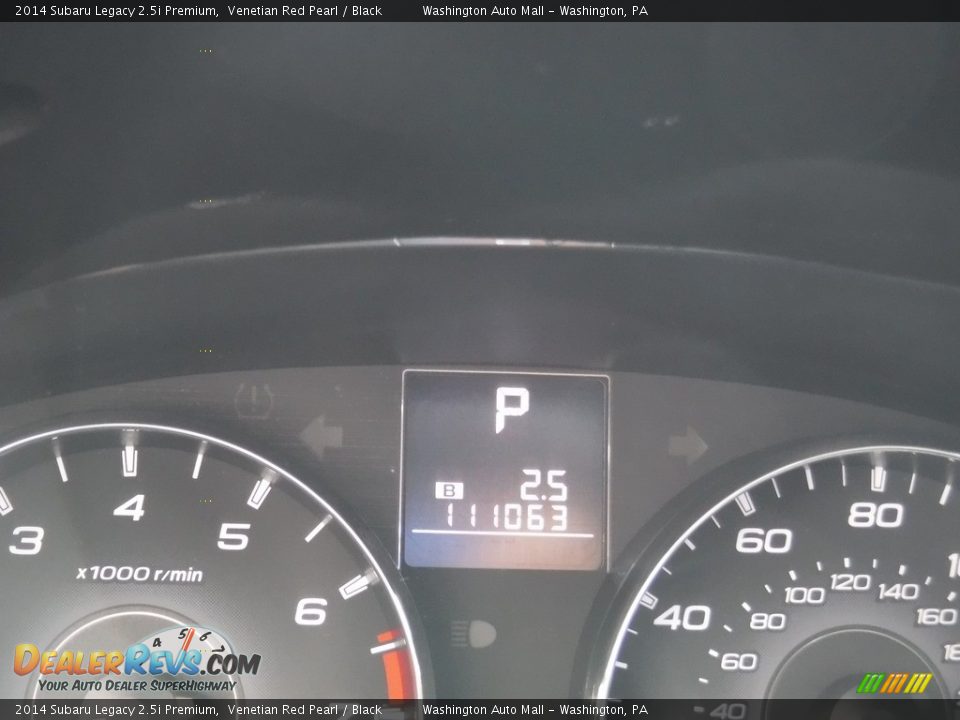2014 Subaru Legacy 2.5i Premium Venetian Red Pearl / Black Photo #20