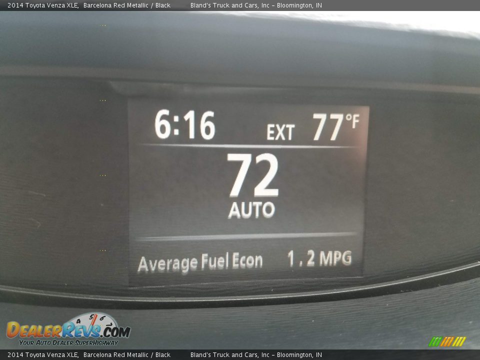 2014 Toyota Venza XLE Barcelona Red Metallic / Black Photo #36