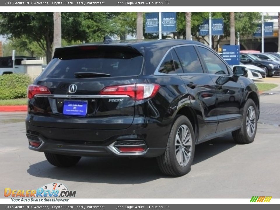 2016 Acura RDX Advance Crystal Black Pearl / Parchment Photo #7