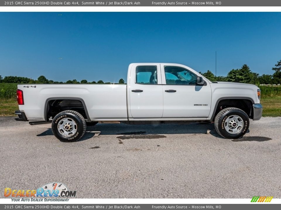 2015 GMC Sierra 2500HD Double Cab 4x4 Summit White / Jet Black/Dark Ash Photo #2