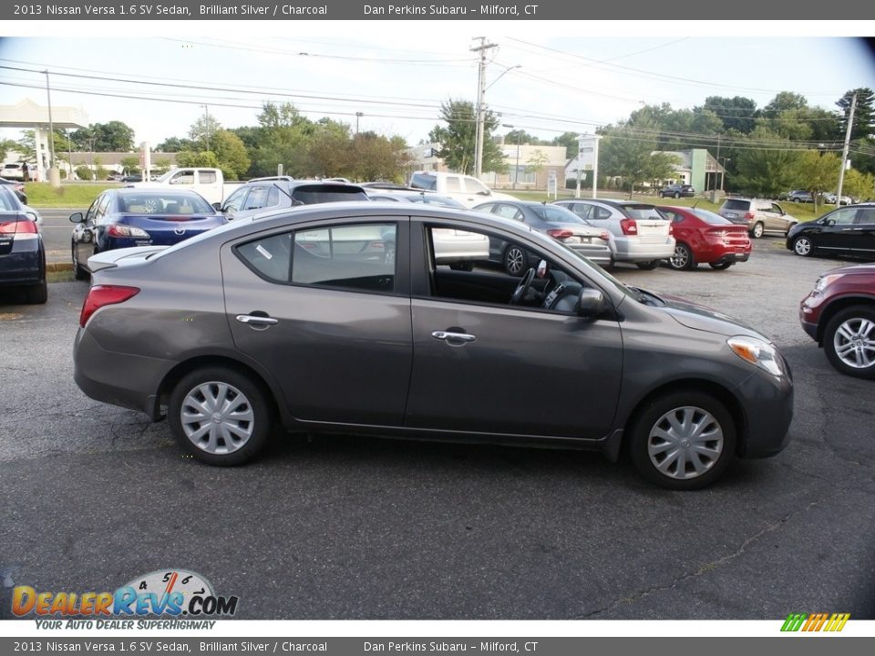 2013 Nissan Versa 1.6 SV Sedan Brilliant Silver / Charcoal Photo #5