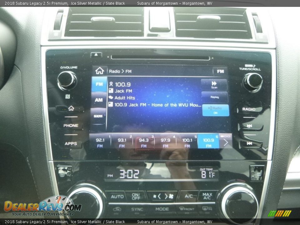 2018 Subaru Legacy 2.5i Premium Ice Silver Metallic / Slate Black Photo #17