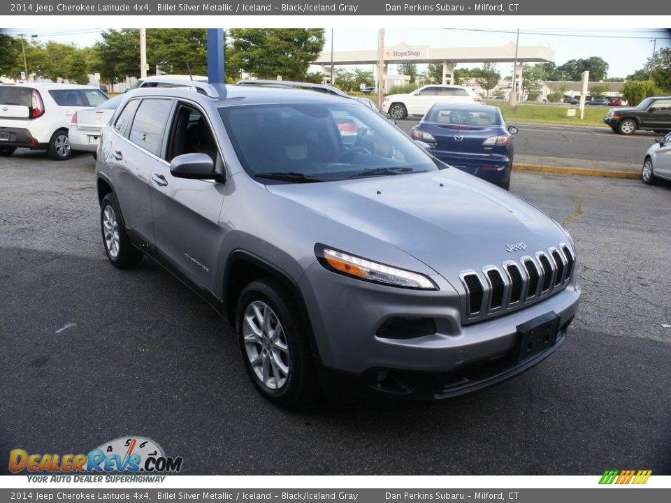 2014 Jeep Cherokee Latitude 4x4 Billet Silver Metallic / Iceland - Black/Iceland Gray Photo #1