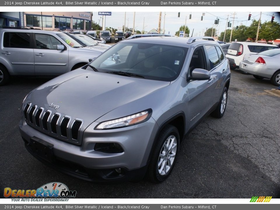 2014 Jeep Cherokee Latitude 4x4 Billet Silver Metallic / Iceland - Black/Iceland Gray Photo #3