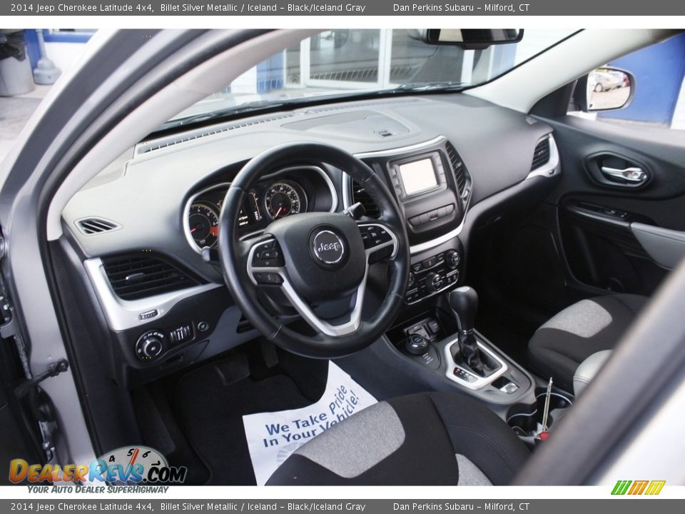 2014 Jeep Cherokee Latitude 4x4 Billet Silver Metallic / Iceland - Black/Iceland Gray Photo #4