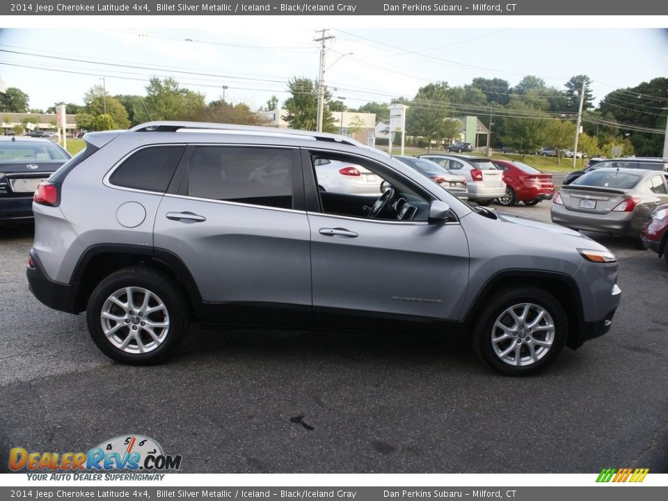 2014 Jeep Cherokee Latitude 4x4 Billet Silver Metallic / Iceland - Black/Iceland Gray Photo #5