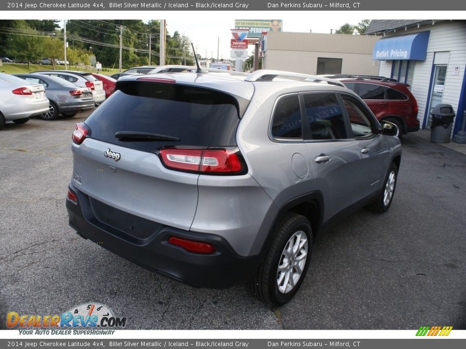 2014 Jeep Cherokee Latitude 4x4 Billet Silver Metallic / Iceland - Black/Iceland Gray Photo #6