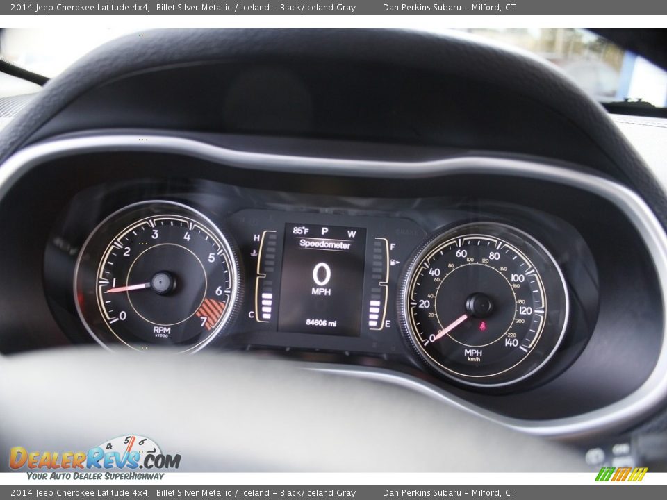 2014 Jeep Cherokee Latitude 4x4 Billet Silver Metallic / Iceland - Black/Iceland Gray Photo #12