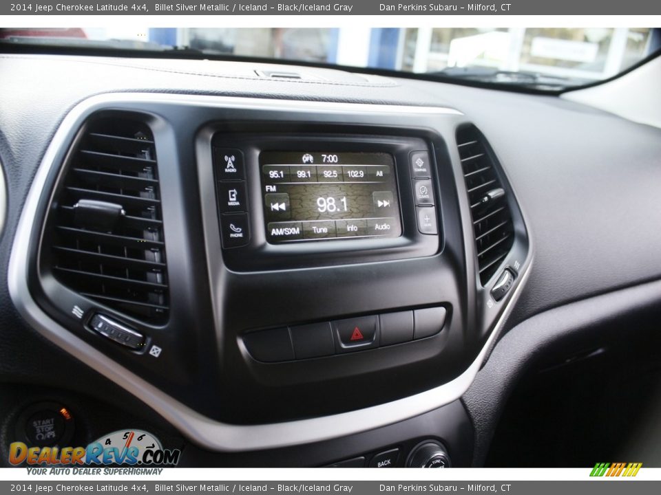 2014 Jeep Cherokee Latitude 4x4 Billet Silver Metallic / Iceland - Black/Iceland Gray Photo #13