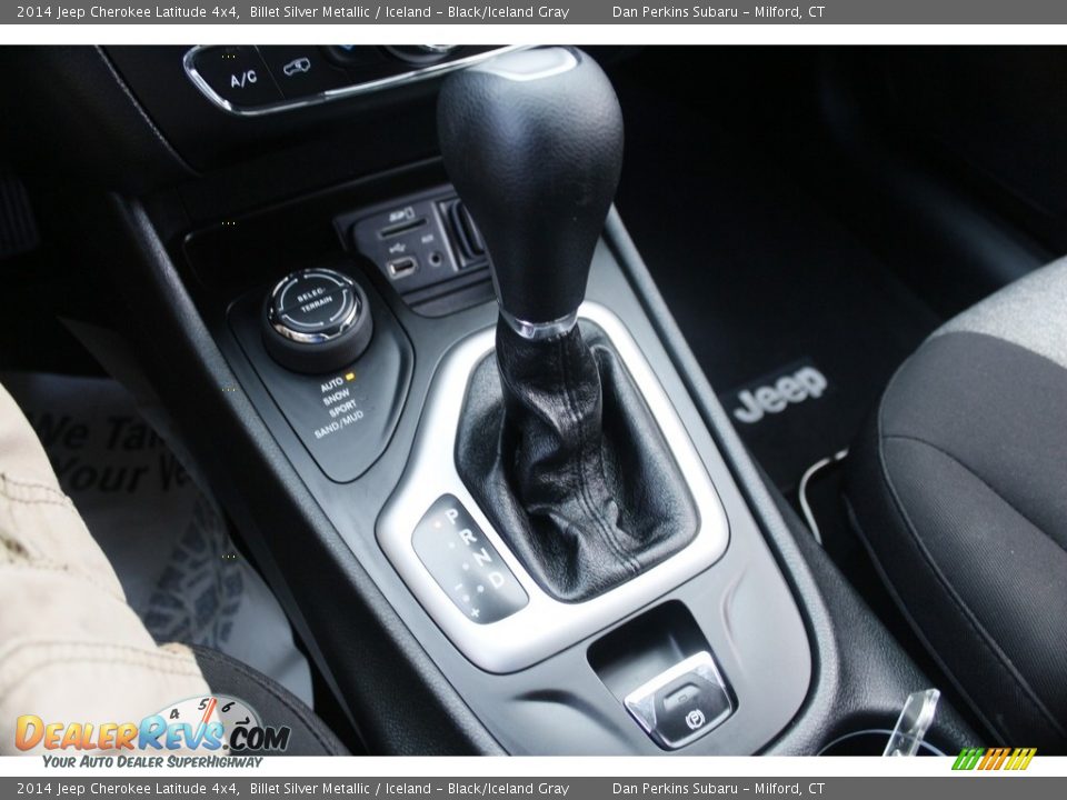 2014 Jeep Cherokee Latitude 4x4 Billet Silver Metallic / Iceland - Black/Iceland Gray Photo #14