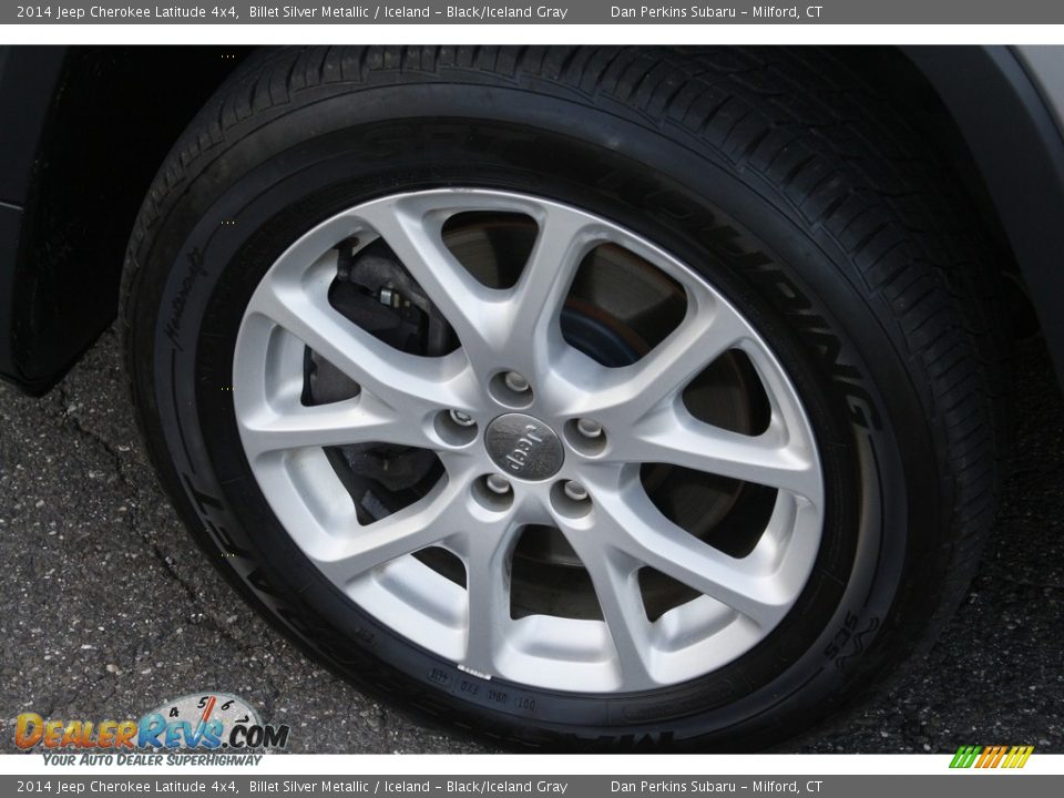 2014 Jeep Cherokee Latitude 4x4 Billet Silver Metallic / Iceland - Black/Iceland Gray Photo #21