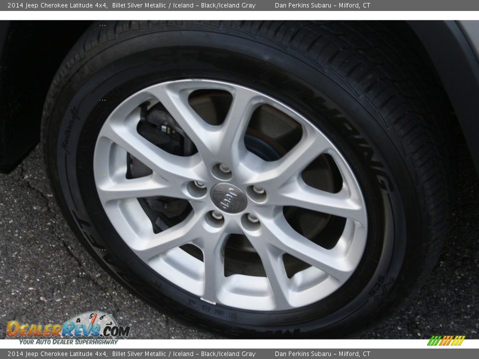 2014 Jeep Cherokee Latitude 4x4 Billet Silver Metallic / Iceland - Black/Iceland Gray Photo #23