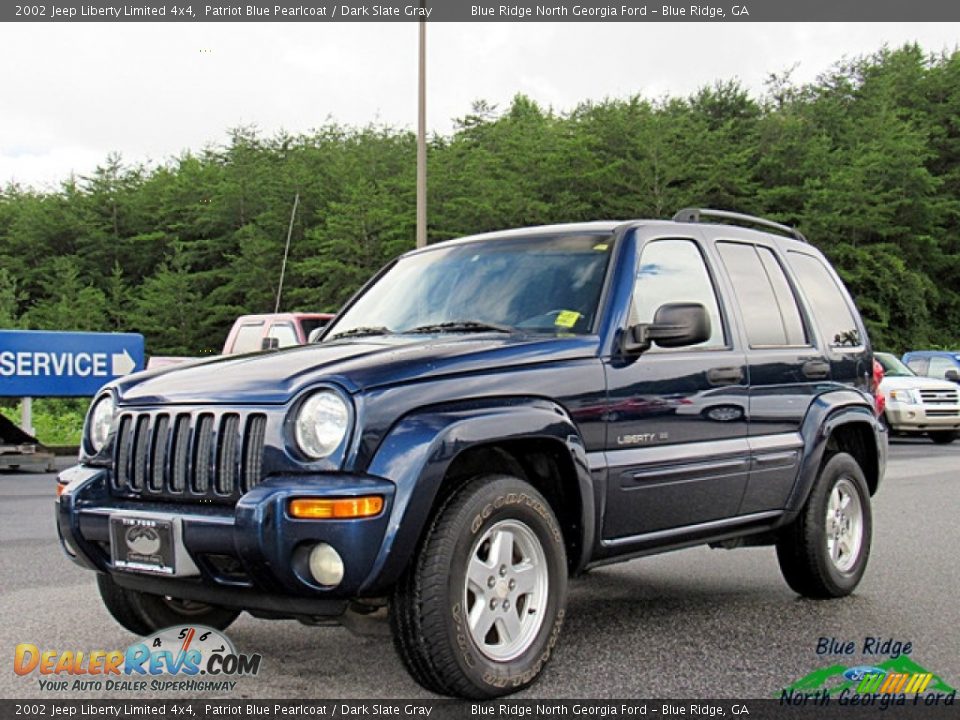 2002 Jeep Liberty Limited 4x4 Patriot Blue Pearlcoat / Dark Slate Gray Photo #1