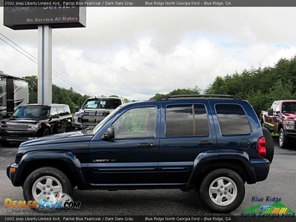 2002 Jeep Liberty Limited 4x4 Patriot Blue Pearlcoat / Dark Slate Gray Photo #2