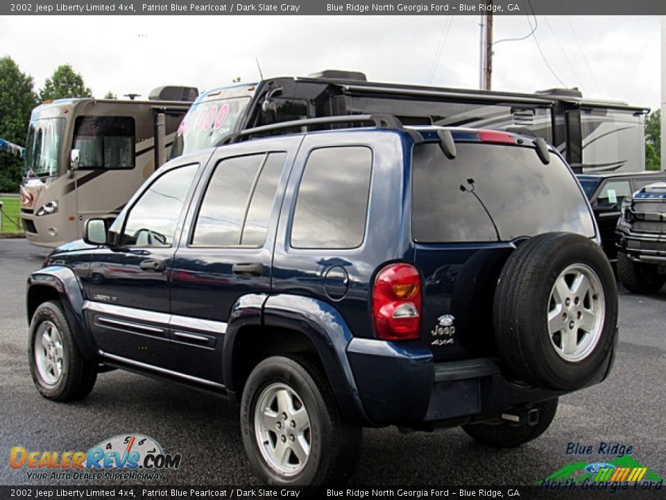 2002 Jeep Liberty Limited 4x4 Patriot Blue Pearlcoat / Dark Slate Gray Photo #3
