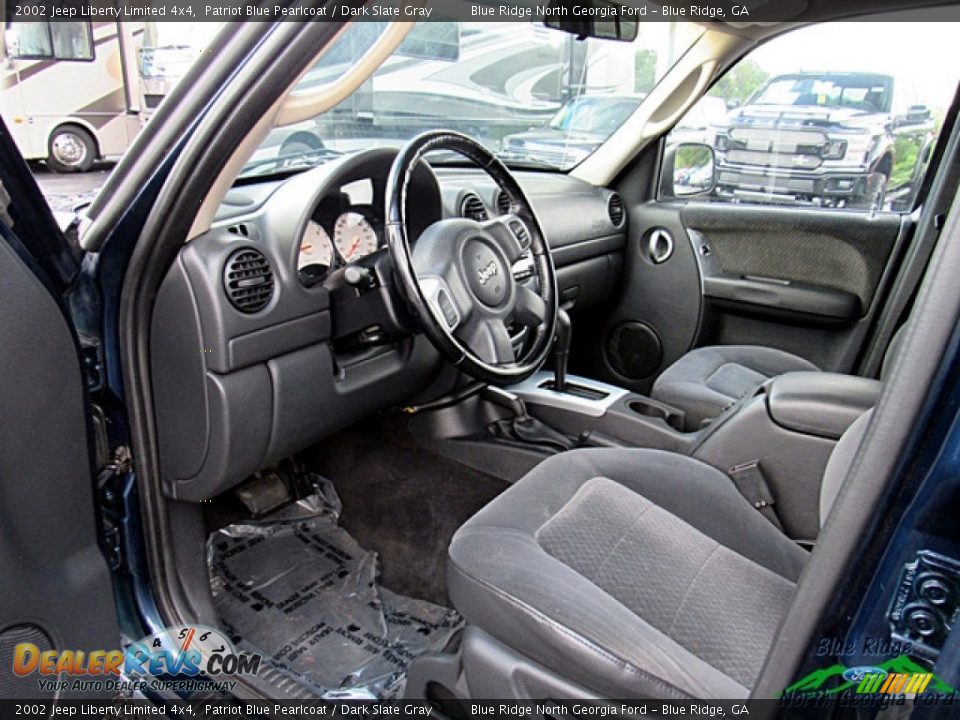 2002 Jeep Liberty Limited 4x4 Patriot Blue Pearlcoat / Dark Slate Gray Photo #9