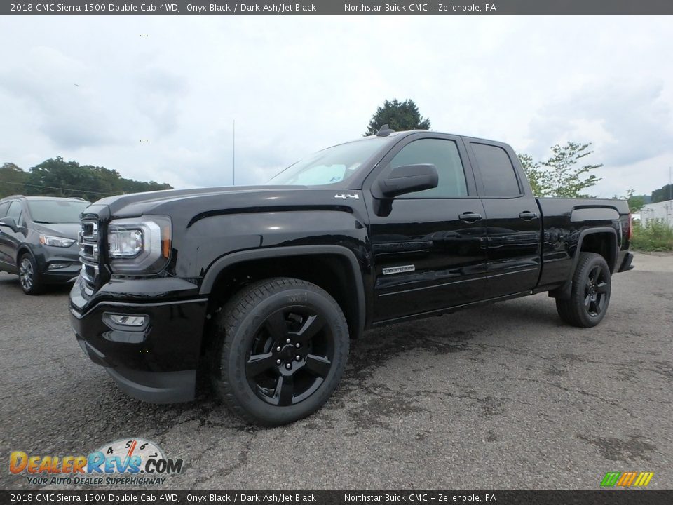 2018 GMC Sierra 1500 Double Cab 4WD Onyx Black / Dark Ash/Jet Black Photo #1