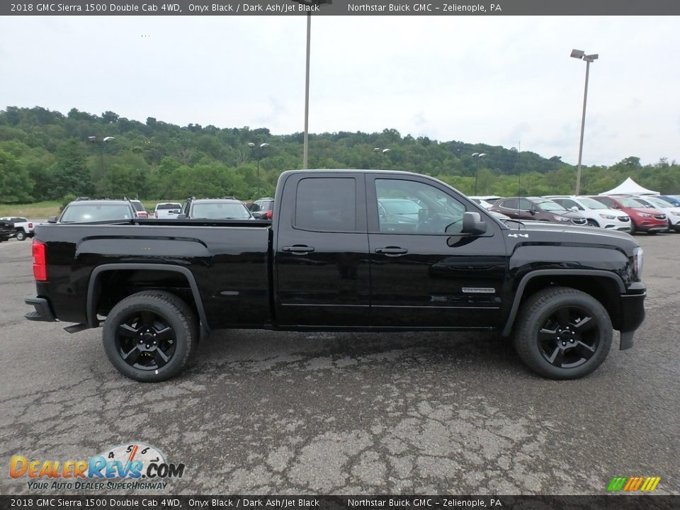 2018 GMC Sierra 1500 Double Cab 4WD Onyx Black / Dark Ash/Jet Black Photo #4