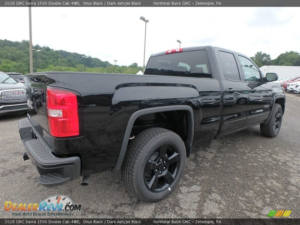 2018 GMC Sierra 1500 Double Cab 4WD Onyx Black / Dark Ash/Jet Black Photo #5